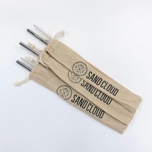Sand Cloud Metal Straw with cleaner and bag